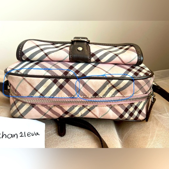 【☆JAPAN☆】Auth Burberry Blue Label Nova Check Crossbody Bag Pink Check - Picture 3 of 15